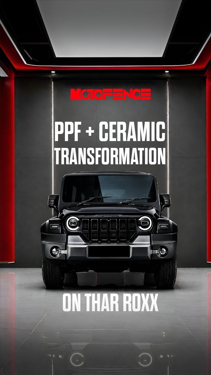 Mahindra Thar Roxx PPF installation
